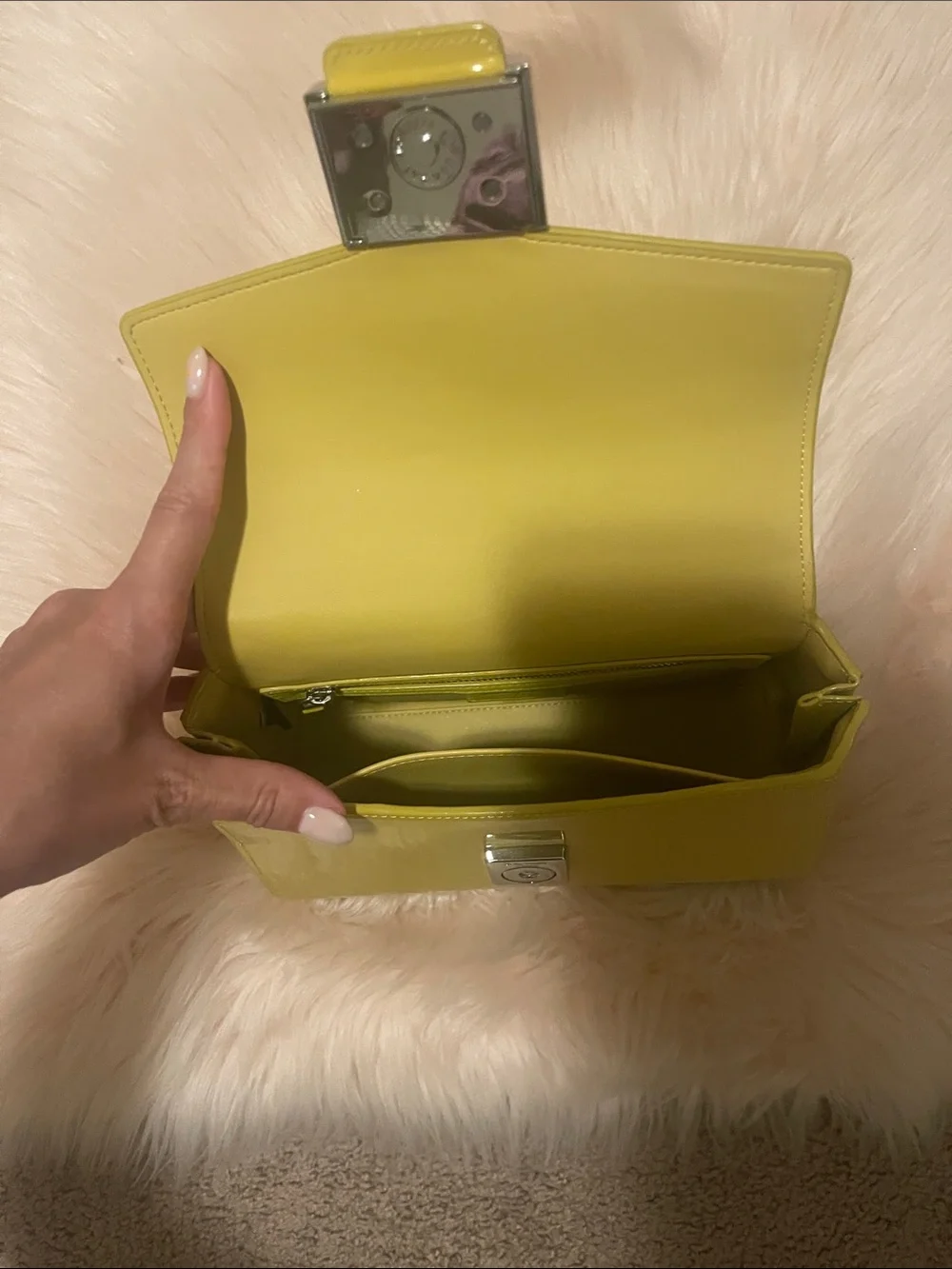 Katy Patent Leather Small Top-handle Bag